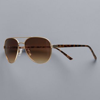 Women's Simply Vera Vera Wang 50mm Kade Aviator Sunglasses