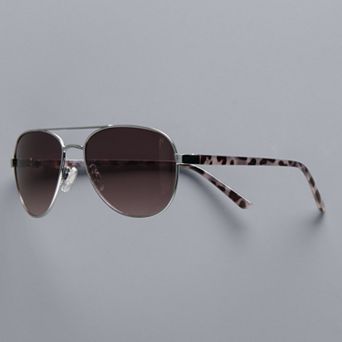 Women's Simply Vera Vera Wang 50mm Kade Aviator Sunglasses