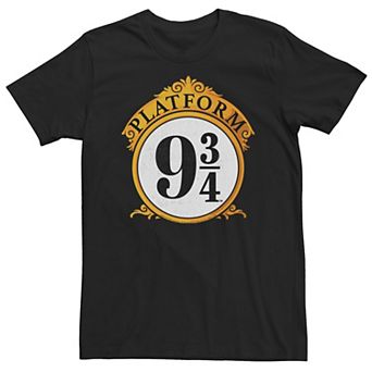 Big & Tall Harry Potter Platform 9 &3/4 Sign Tee