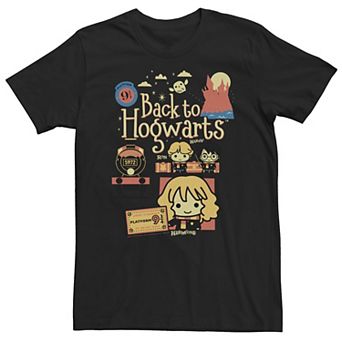 Big & Tall Harry Potter Chibi Back to Hogwarts Tee