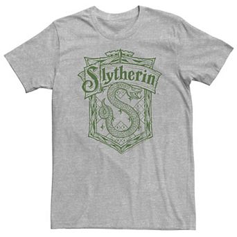 Big & Tall Harry Potter Slytherin Detailed Crest Graphic Tee