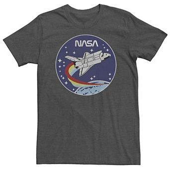 Big & Tall NASA Shuttle Launch Orbit Circle Patch Tee