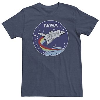 Big & Tall NASA Shuttle Launch Orbit Circle Patch Tee