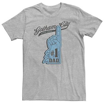 Big & Tall DC Comics Batman Gotham City "#1 Dad" Foam Finger Tee