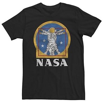 Big & Tall NASA Astronaut Vitruvian Man Golden Tee