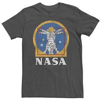 Big & Tall NASA Astronaut Vitruvian Man Golden Tee