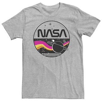Big & Tall NASA Tonal Retro Circle Portrait Tee