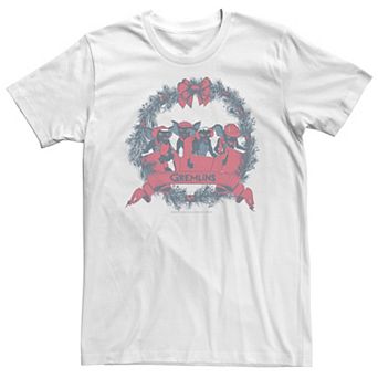 Big & Tall Gremlins Christmas Wreath Group Shot Tee