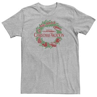 Big & Tall National Lampoon's Christmas Vacation Holiday Wreath Poster Tee