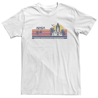 Big & Tall NASA Distressed Retro Take Off Portrait Tee