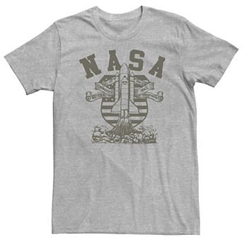 Big & Tall NASA Shuttle Crest Sketch Logo Tee