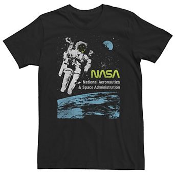 Big & Tall NASA Sky Walker Portrait Logo Tee