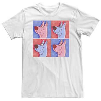 Big & Tall Scooby-Doo Fourth Of July Checkered Red And Blue Portrait Tee
