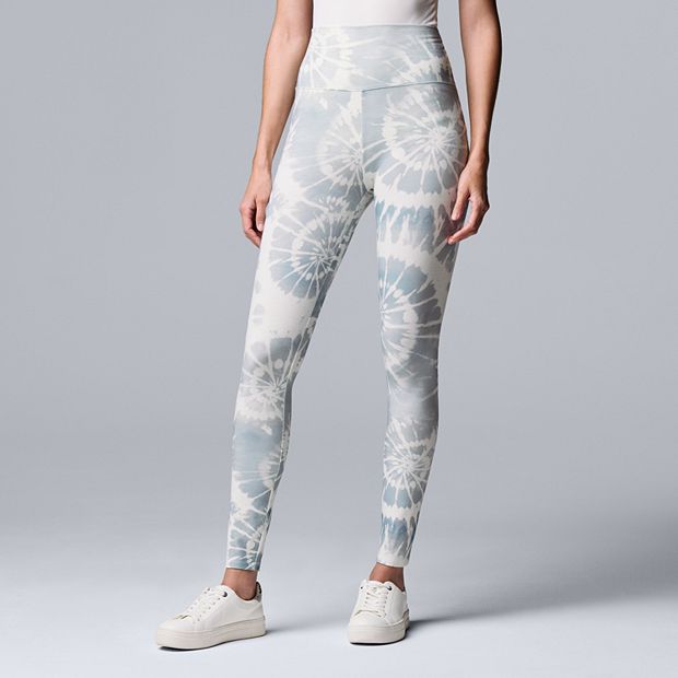 Women's Simply Vera Vera Wang Printed Tie-Dye Live-In Leggings