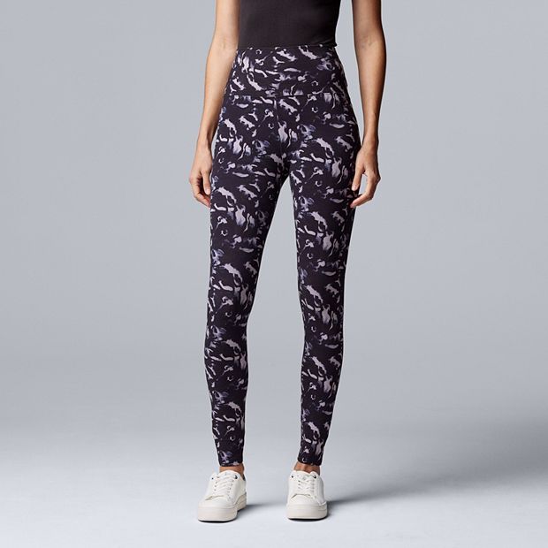 Plus Size Simply Vera Vera Wang Wave Camo Live-In Leggings