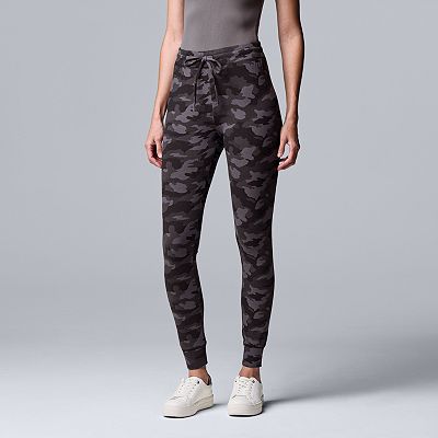 Women s Simply Vera Vera Wang Camo Drawstring Joggers