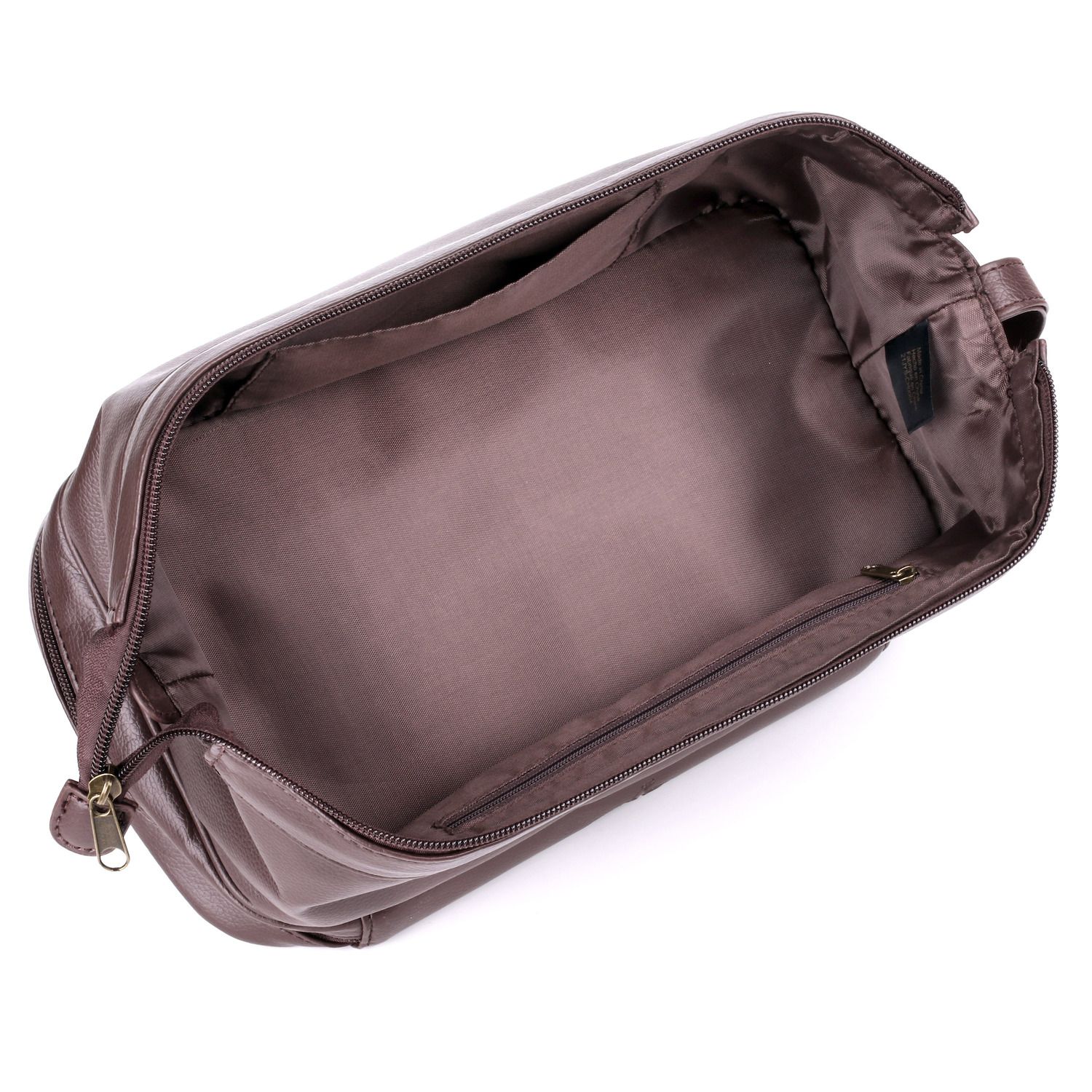 Dopp Jumbo Framed Travel Kit - Vegan Leather Toiletry Bag With Bonus Bottles