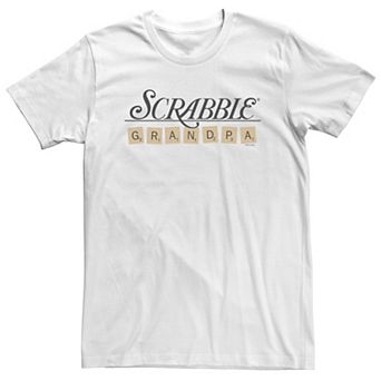 Big & Tall Scrabble Grandpa Tiles Tee