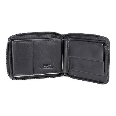 Men's Dopp Regatta Leather Zip-Around Billfold Wallet