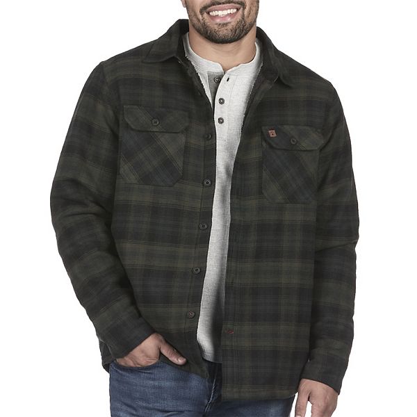 Men's Coleman Sherpa-Lined Flannel Shirt Jacket