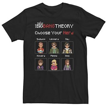 Big & Tall The Big Bang Theory Nerd Choose Tee