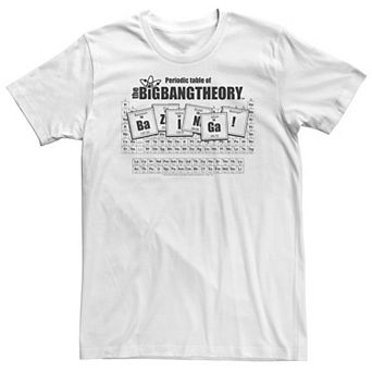 Big & Tall The Big Bang Theory Periodic Table Tee