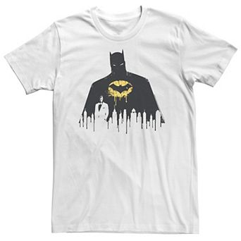 Big & Tall DC Comics Batman Paint Drip Silhouette Tee