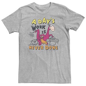 Big & Tall The Flintstones A Day's Work Is Never Done Tee