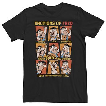 Big & Tall The Flintstones Emotions Of Fred Flintstone Tee
