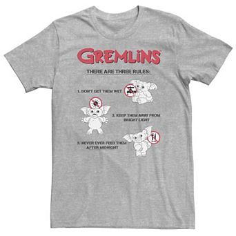Big & Tall Gremlins There Are Three Rules Tee