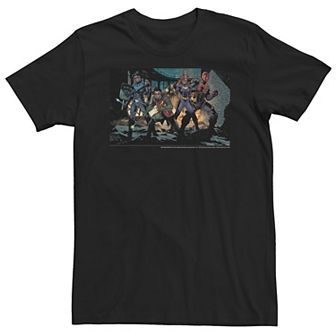 Big & Tall DC Fandome Gotham Knights Game Group Shot Portrait Tee