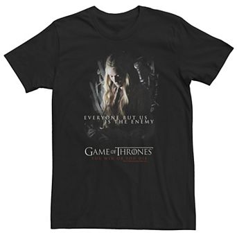 Big & Tall Game Of Thrones Cersei "Everyone But Us Is The Enemy" Tee