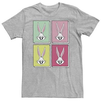 Big & Tall Looney Tunes Bugs Bunny Colored Boxed Portraits Tee