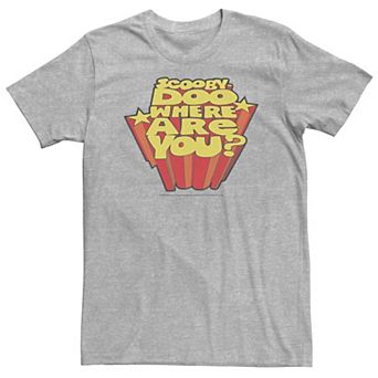 Big & Tall Scooby-Doo Where Are You? Retro Text Tee