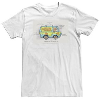Big & Tall Scooby-Doo Mystery Machine Schematic Tee