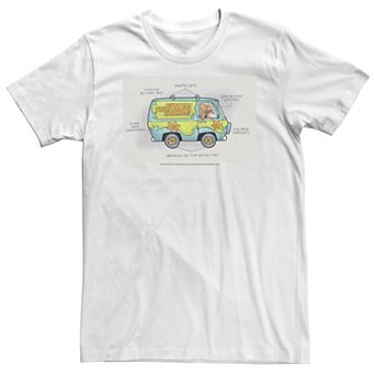 Big & Tall Scooby-Doo Mystery Machine Schematic Tee