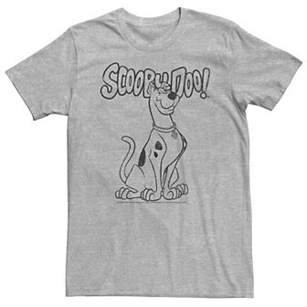 Big & Tall Scooby-Doo Line Art Portrait Logo Tee