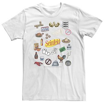 Big & Tall Seinfeld Inside Joke Prop Collage Tee