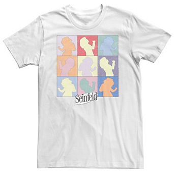 Big & Tall Seinfeld Elaine Dancing Colored Silhouette Box Up Tee