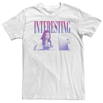 Big & Tall iCarly Interesting Future Carly Purple Print Text Tee