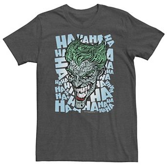 Big & Tall DC Comics Batman Joker Text Fill Tee