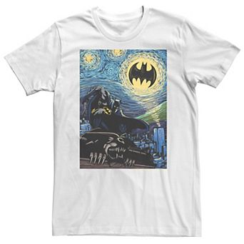 Big & Tall DC Comics Batman The Dark Knight Starry Night Style Tee Tee