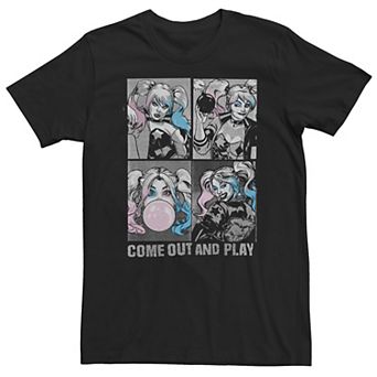 Big & Tall DC Comics Batman Harley Quinn Come Play Tee