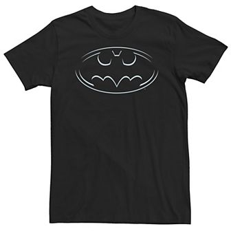 Big & Tall DC Comics Batman Lined Logo Tee