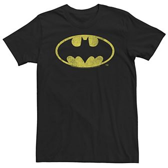 Big & Tall DC Comics Batman Distressed Logo Tee