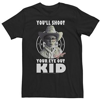 Big & Tall A Christmas Story Ralphie You'll Shoot Your Eye Out Kid Tee