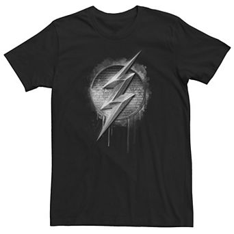 Big & Tall DC Comics The Flash Monochrome Logo Tee
