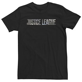 Big & Tall DC Comics Justice League Stone Text Tee