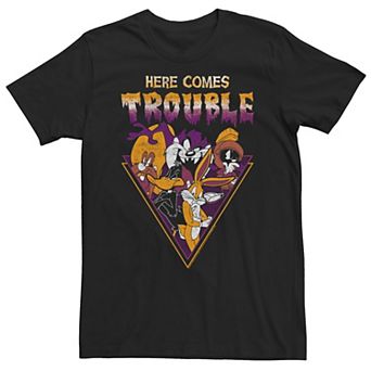 Big & Tall Looney Tunes Here Comes Trouble Group Shot Tee