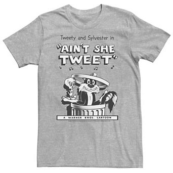 Big & Tall Looney Tunes Sylvester & Tweety Ain't She Tweet Tee